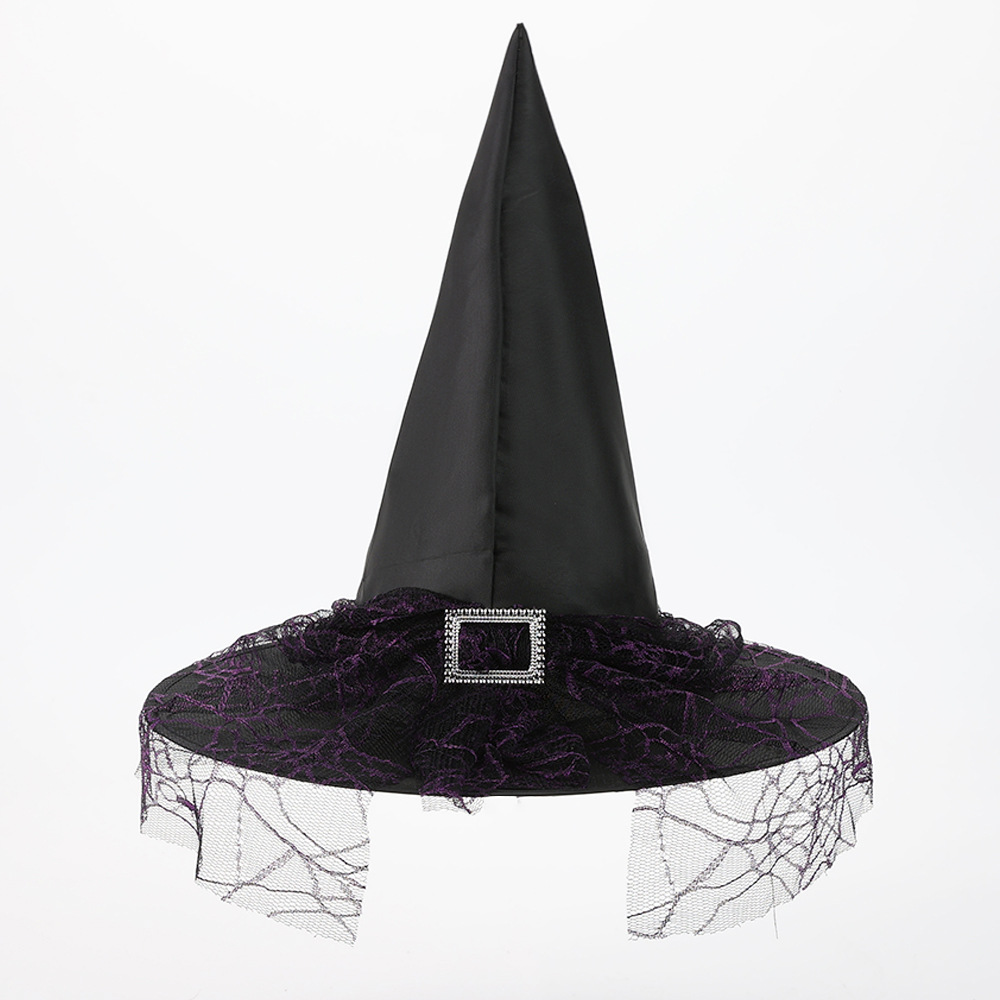 WH23049黑紫蕾丝方扣