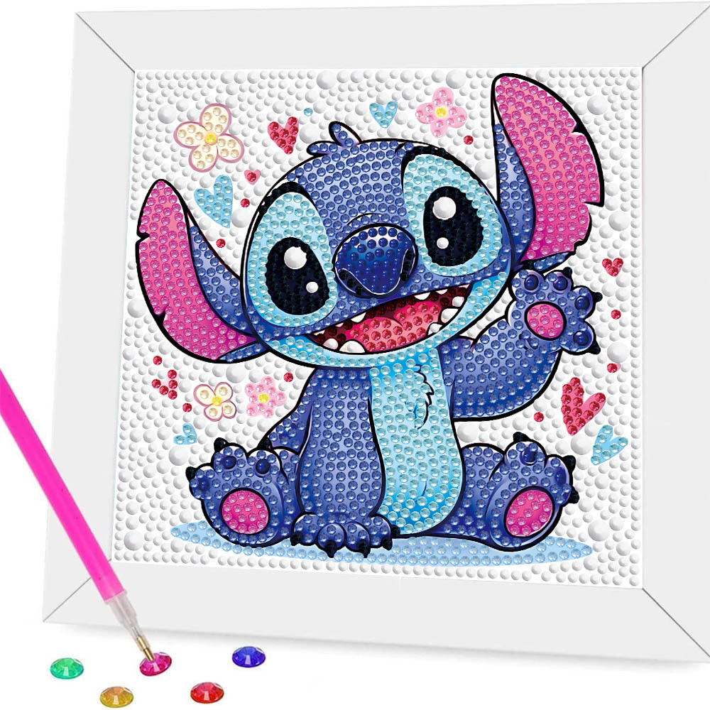 Nuevo kit creativo de pintura de diamantes DIY para niños, diseño de panda de dibujos animados, juguete de niña, pegatinas bonitas, pintura de diamantes completa, transfronterizo