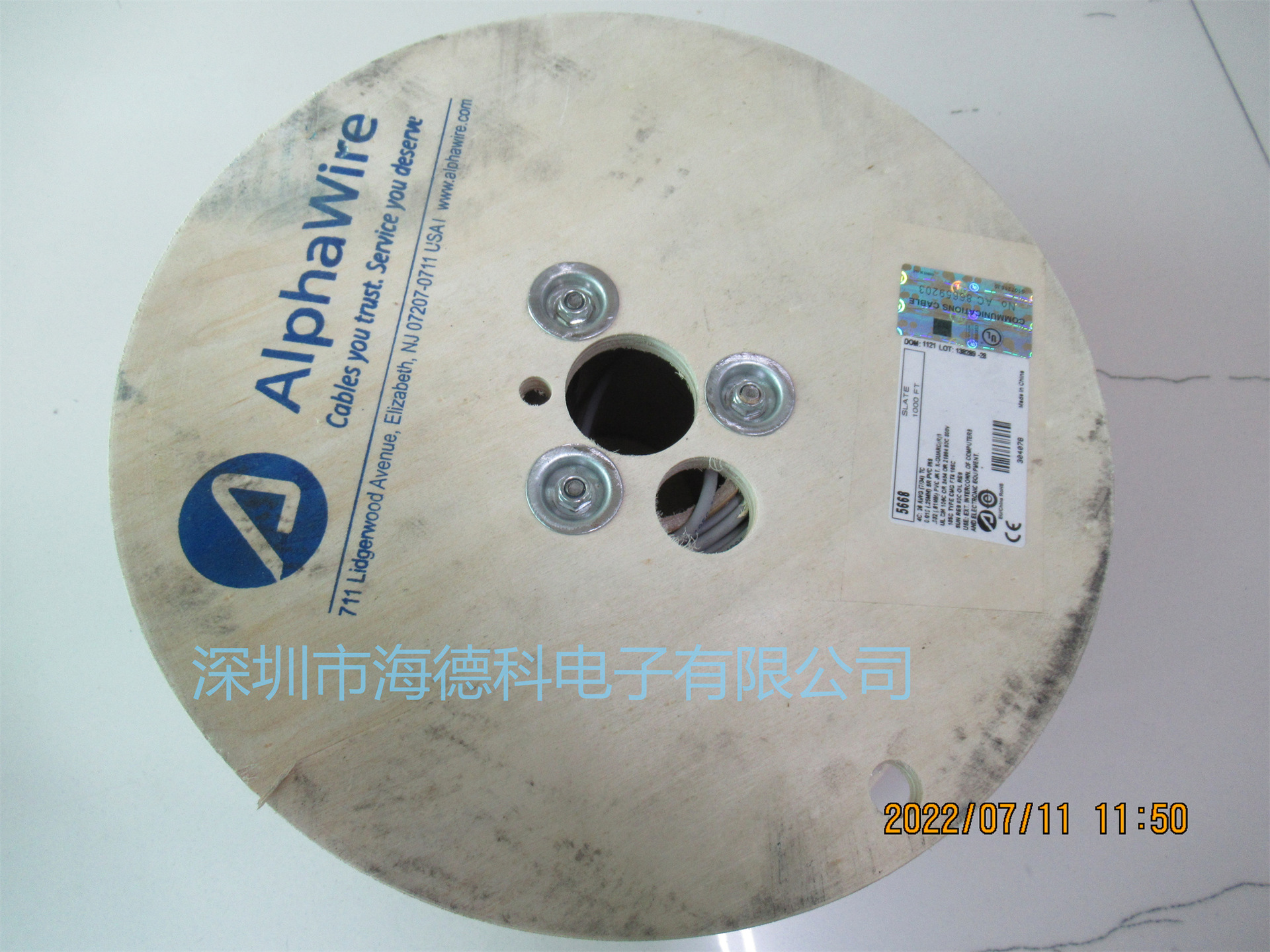 Alphawire电线电缆 代理商1561/24YL001黄色