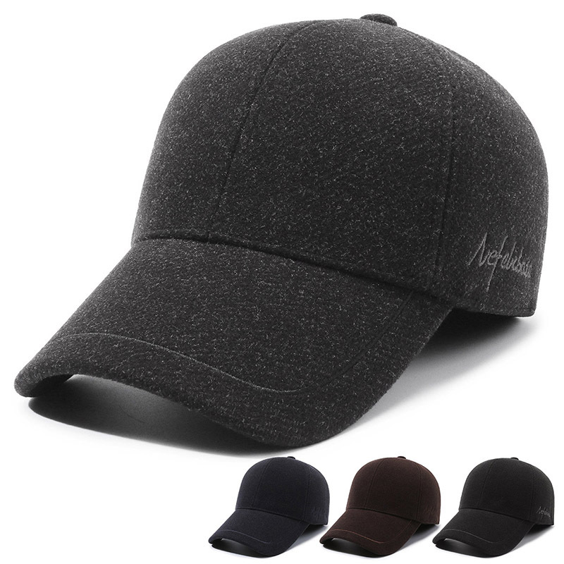 Herren Winter Baseball Cap Mit Ohrenklappen Gefüttert Warm_voghion.com