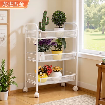 定制蜂网小推车厨房收纳架可移动置物架客厅零食储物架整理架批发