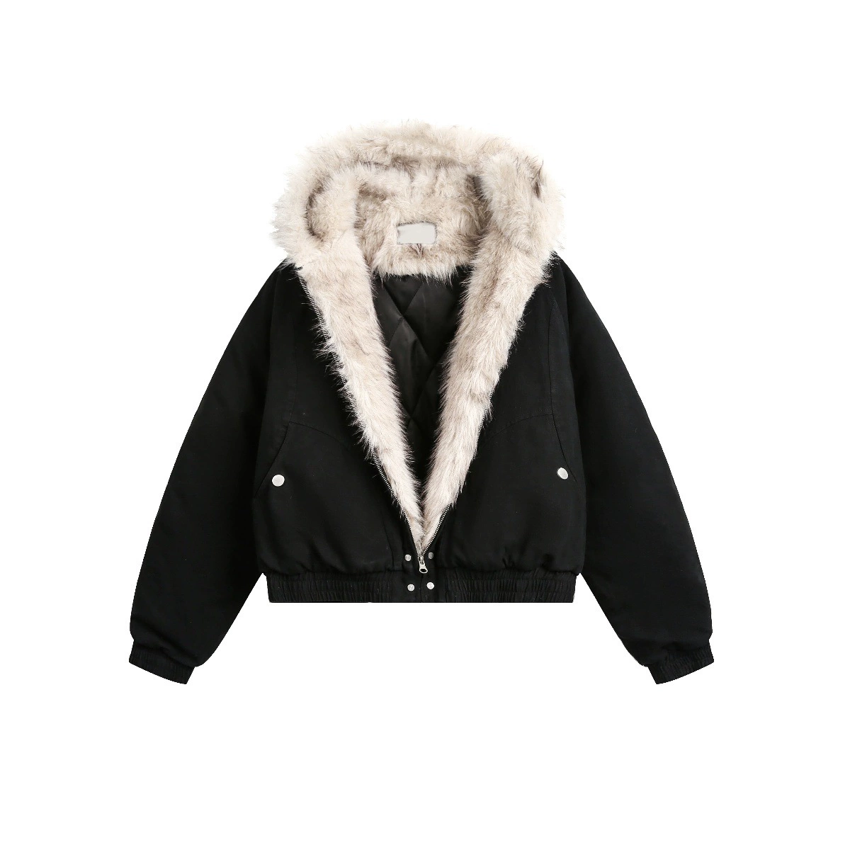 Демисезонная куртка‑пуховик unisex с капюшоном, американский стиль, хлопок или стёжка, размеры M–XXL