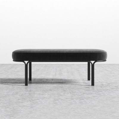 必尚家具北欧卧室布艺床尾凳服装店休息区衣帽间试穿换鞋凳沙发凳|ms