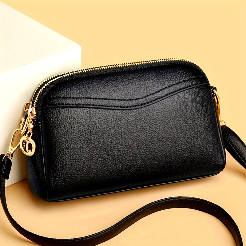 Cross-Border 2025 New Women's Bag Spring and Summer Mobile Phone Bag Work Clothing Versatile Hand Coin Purse Double Compartment Single Shoulder Crossbody Bag