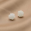 Retro earrings from pearl with tassels, silver needle, European style, wholesale