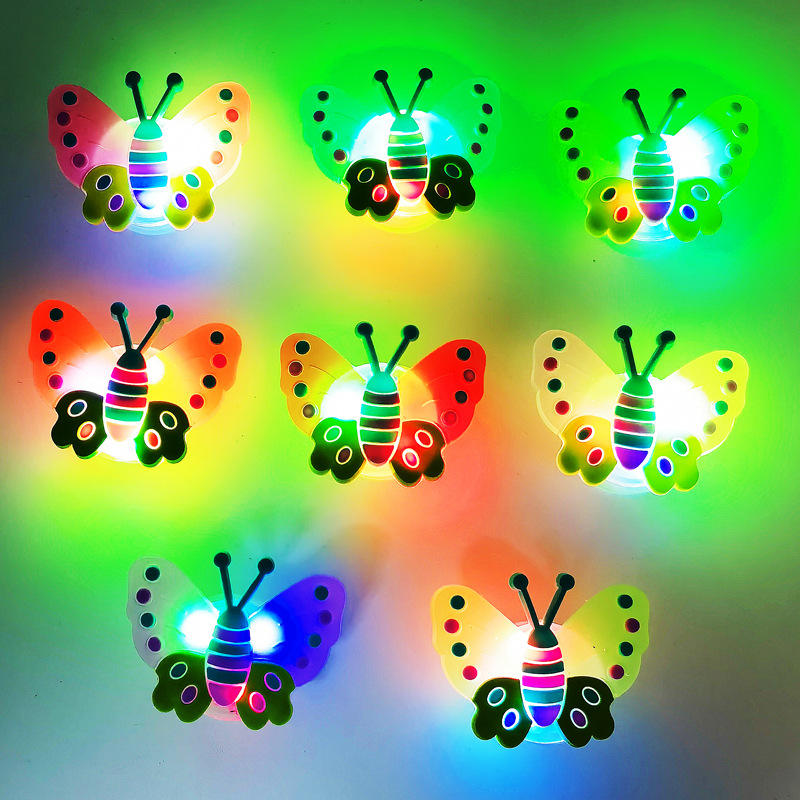 10 PCS/Package Quantity Butterfly Shoe Accessories PVC All Seasons Shoe Buckle
