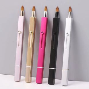 New single double-headed telescopic brush portable lipstick brush eye shadow brush makeup brush concealer brush lip brush Line Brush Beauty