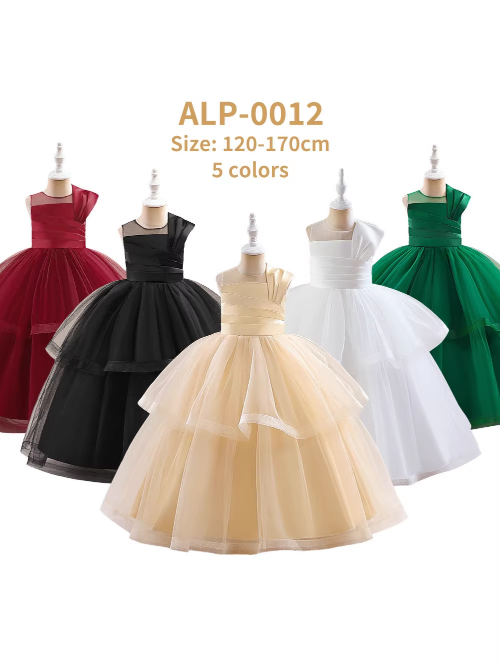 Vestidos formales para niñas de estilo europeo y americano, vestidos de boda para niñas, vestidos largos para presentaciones de piano, vestidos tutú de boda.