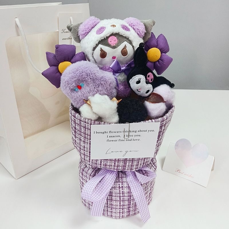 Muñecas Kulomi flores de flores muñecas regalo de cumpleaños para chicas peluche lindo para la novia amiga del maestro día del maestro