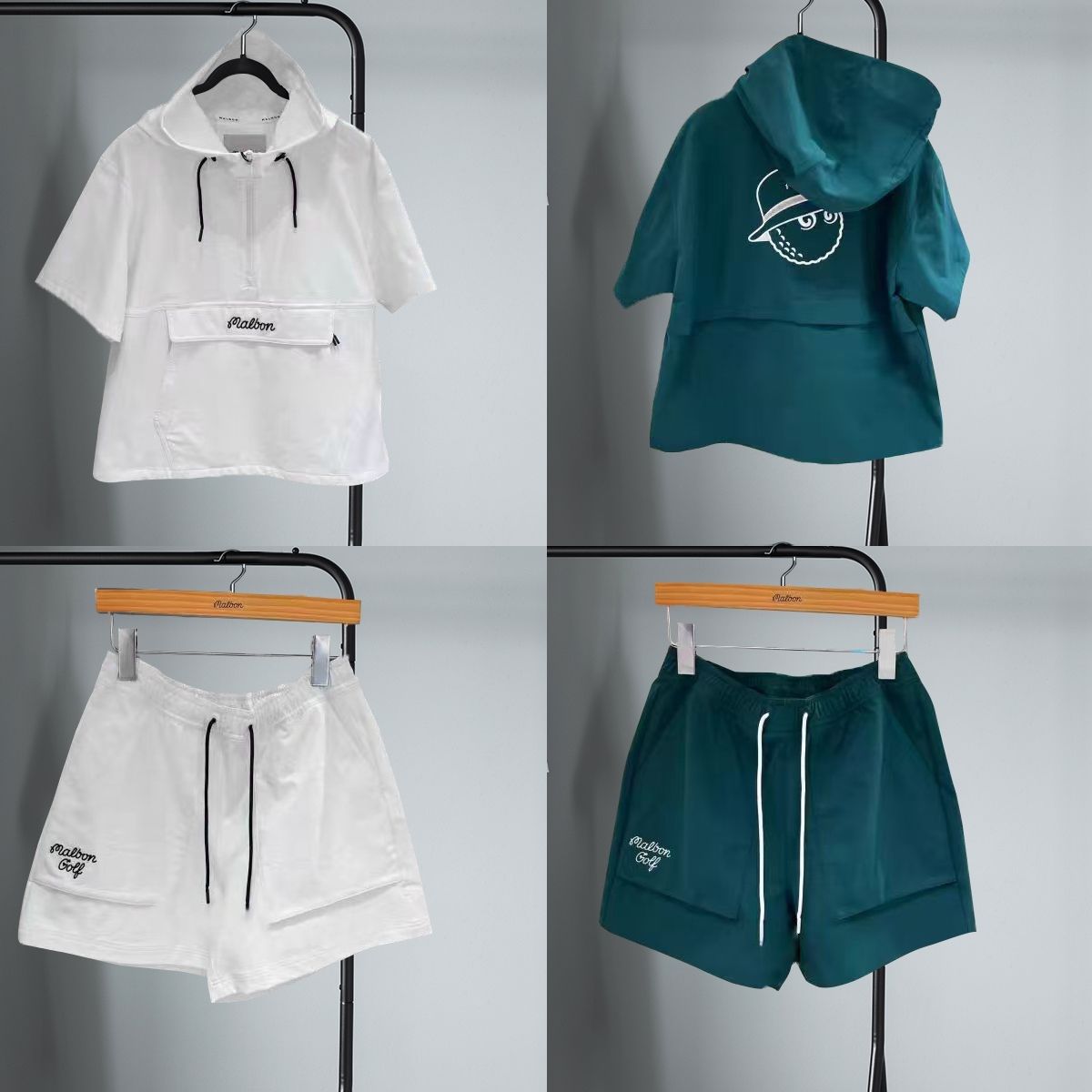 25 New Korean Golf Ladies New Versatile Women's Short-Sleeved Shorts Sports and Leisure Suits