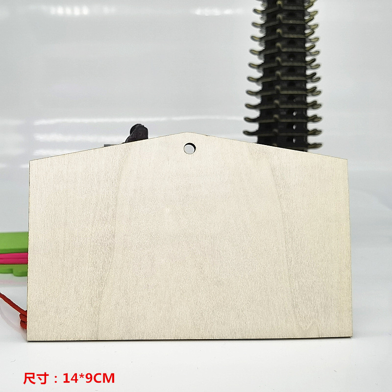 Tarjeta de reconocimiento del día de plantación de árboles de madera japonesa de estilo japonés, tarjeta de deseos y oración, tarjeta de árbol escrita a mano, área de decoración de actividades image 12