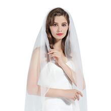 F 43674 Short Bridal Veil with Comb �����^�� �羳�W��