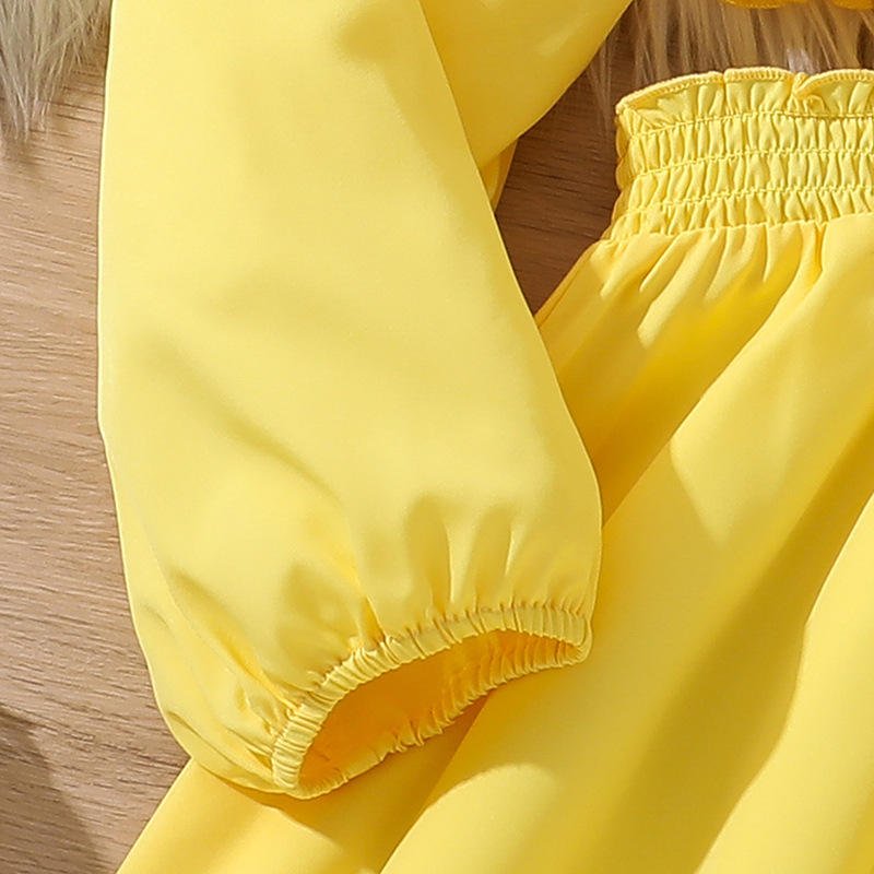 2024 Herbst Neue Kinderkleidung Mode Große Schaukel Langarm Prinzessin Stil Mädchen Kleid_voghion.com