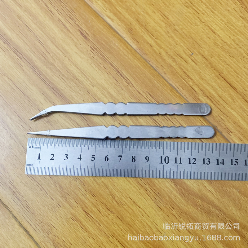 金属镊子尖头弯头尖嘴直头小螺丝刀套装镊子 多肉镊子工具