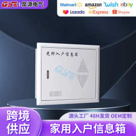 多媒体集线箱中号弱电箱350-0全铁弱电箱 光纤箱家用入户信息箱