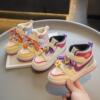 Girls' shoe height 2022 winter new pattern children gym shoes Plush Little Girl keep warm CUHK Cotton-padded shoes