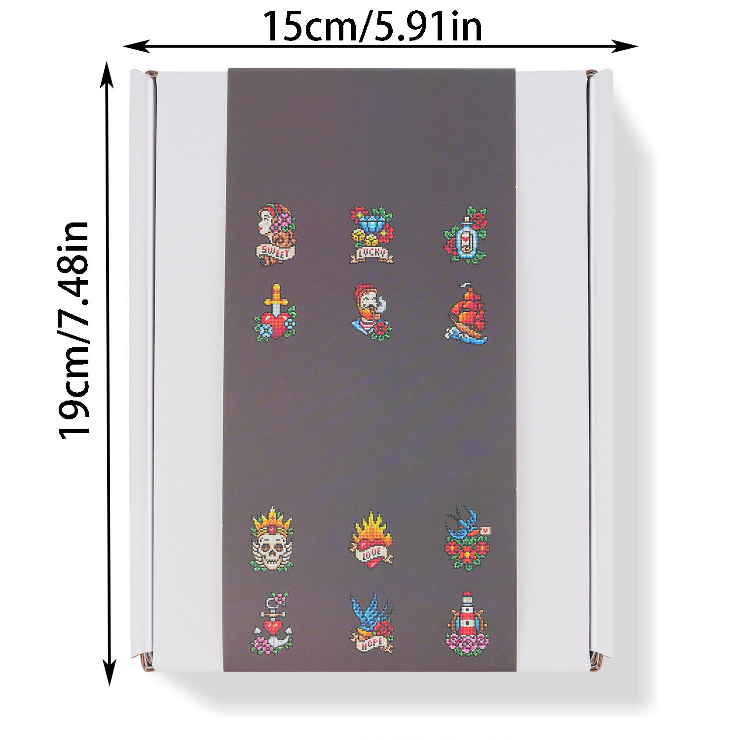 Estación independiente transfronteriza 5D pintura de diamante DIY5 * 7 pulgadas sin marco edición de tatuaje para niños colgar mural decoración conjunto completo