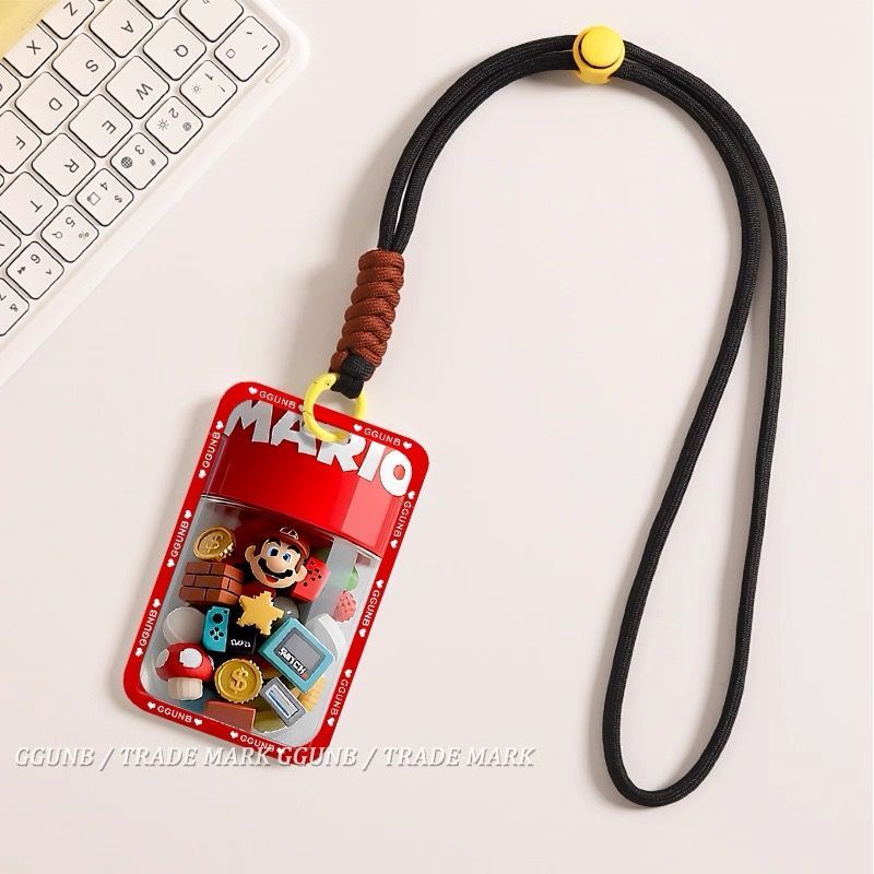 3D pequeñas piezas Mario NFC tarjeta de inducción de estudiantes tarjetas deslizantes tarjetas de comida tarjetas de batería metro bolsa de tarjetas comunitarias image 4