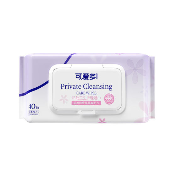 Keaiduo Centella asiatica women's private care cleaning and Yin care sanitary wipes 40 pieces cover towel