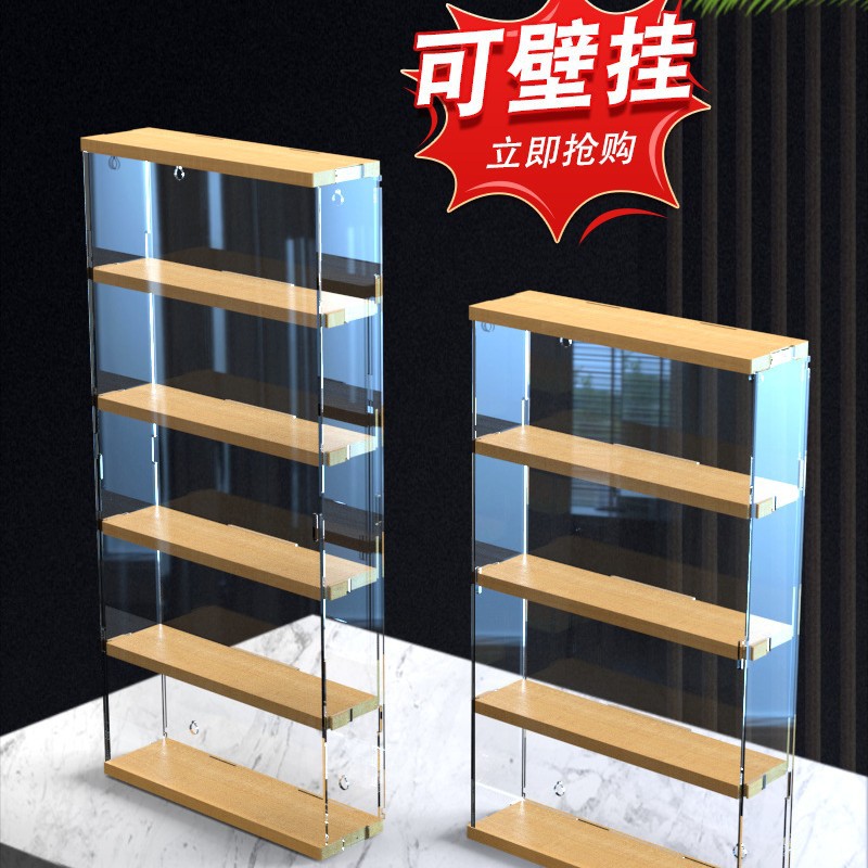 Caja ciega de pared caja de almacenamiento transparente burbuja Matt popmart soporte de exhibición Molly caja de exhibición de acrílico