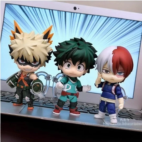 Фигура My Hero Academy — Midoriya, Bakugou, Todoroki PVC 10 см версия q — коллекционная