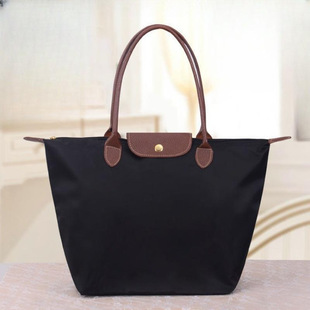 Dropshipping Women's Shoulder Hand-Held Dumpling Bag Travel Storage Bag Dumpling Bag Folding Shopping Bag Mommy Bag
