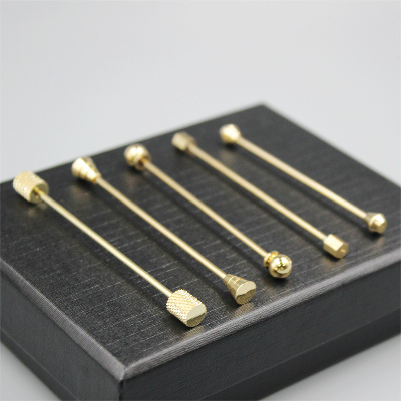 Collar Stick Silver White Shirt Collar Needle Men's Gentleman One-word Metal French Turnbuckle Fixed Suit Tie Mouth Accessories
