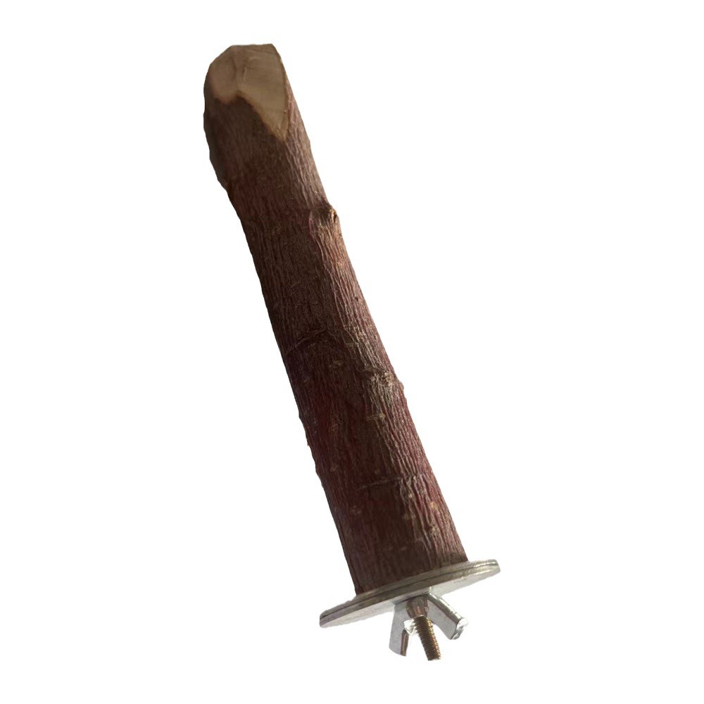 Percha de Madera de Manzano para Loros, Barra Afiladora de Uñas para Jaula de Pájaros
