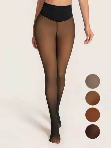 2026 tk popular butt-lifting pants, black semi-transparent, thickened and fleece-lined leggings, nylon, truly semi-transparent, high-quality model
