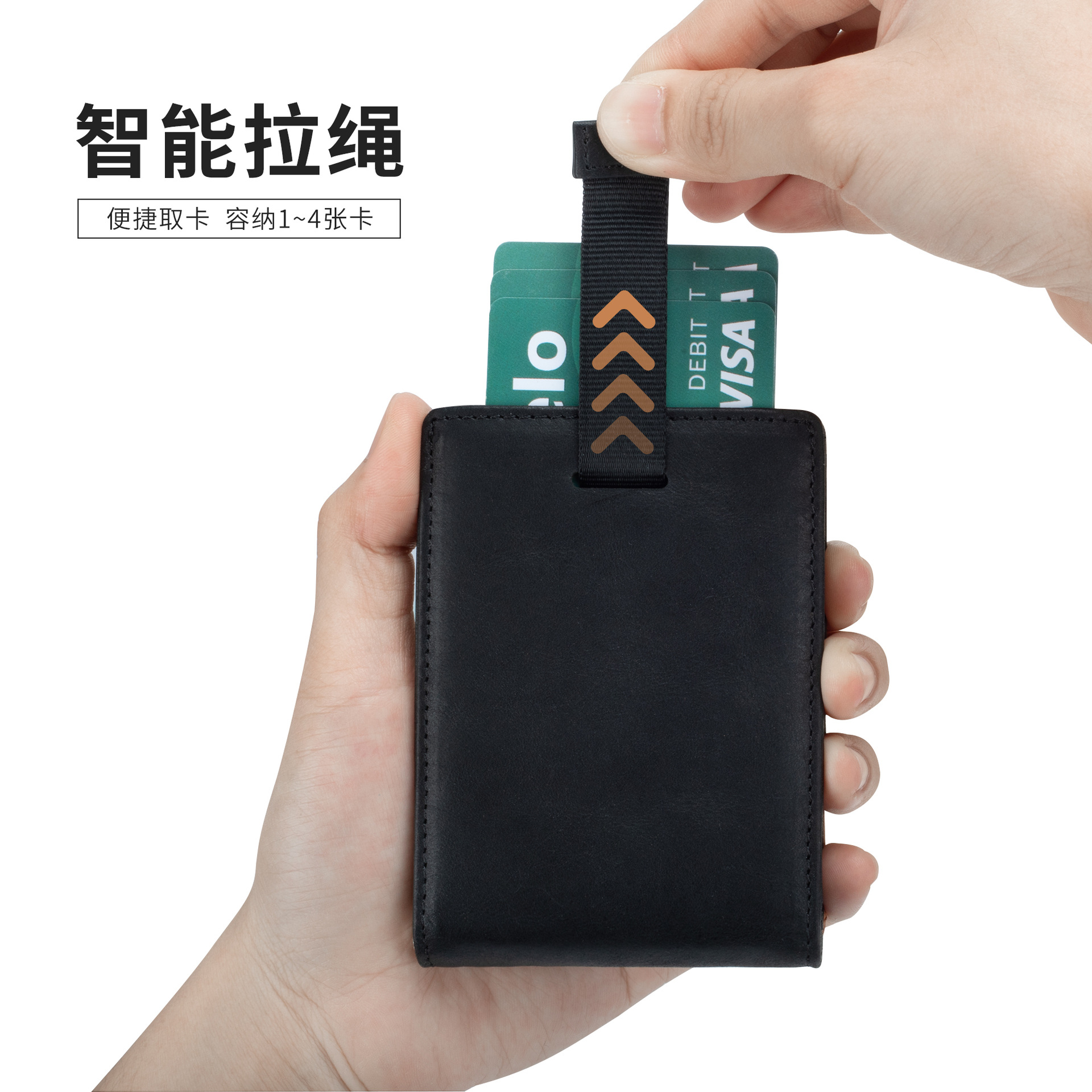 Cartera Bifold Multifuncional con Bloqueo de Color para Hombre, con Protección RFID Anti-Robo, Tarjetero, Monedero para Billetes, Ultrafina, de Cuero Genuino, para Negocios