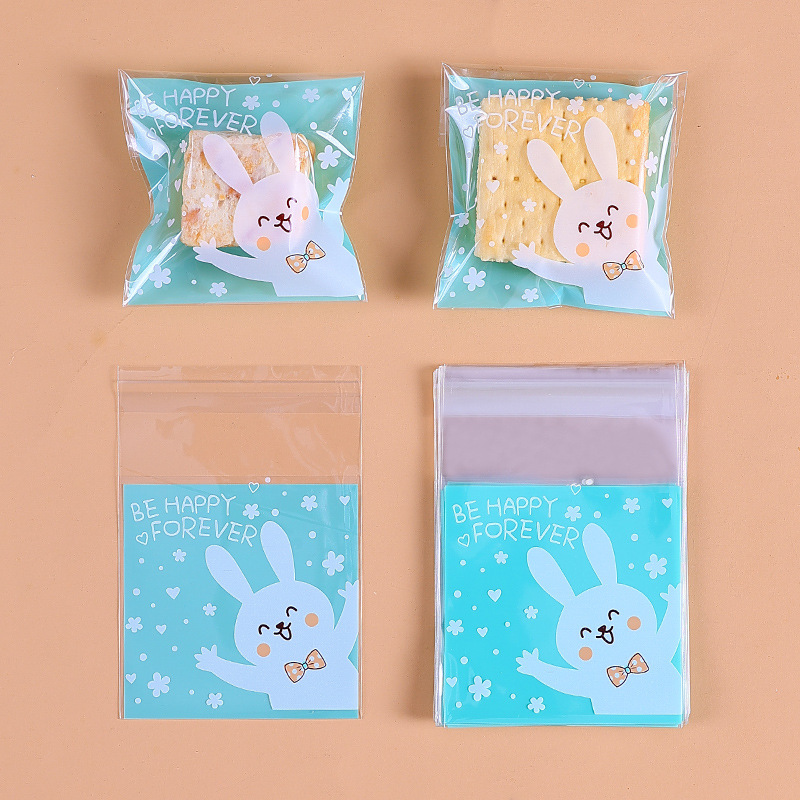 Navidad auto-Sellado bolsa pegajosa copo de nieve bolsa de embalaje crujiente máquina de sellado bolsa Año Nuevo leche azufaifo Galleta de vaca papel de embalaje azúcar