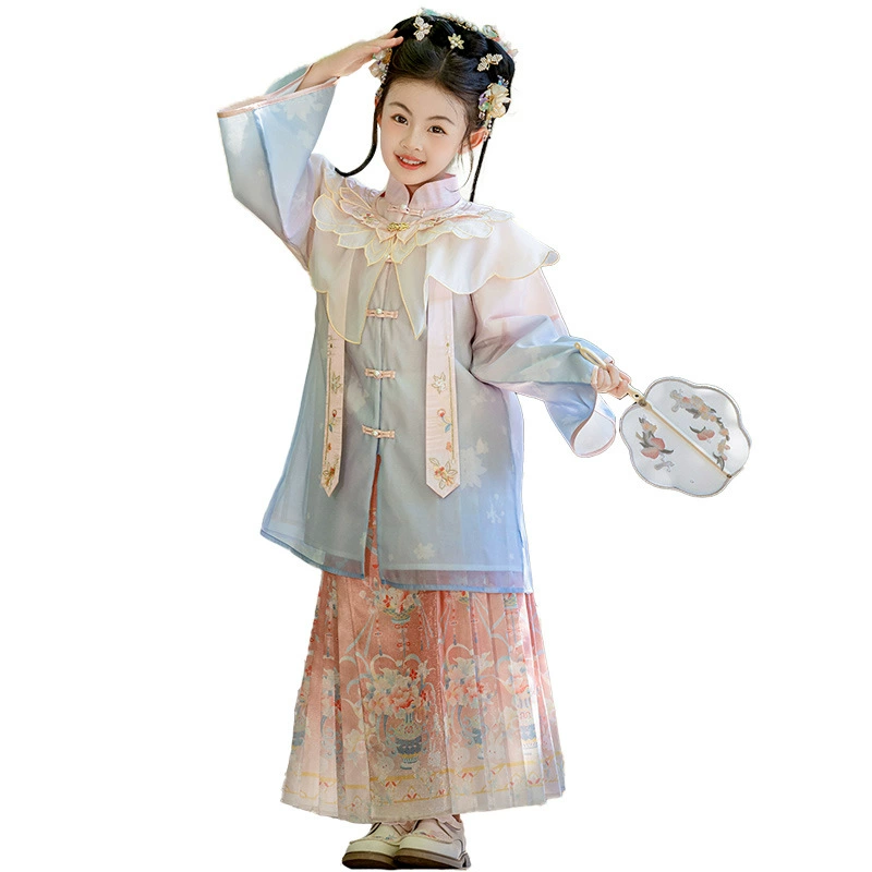 Genuine autumn Hanfu, cute elite set, Chinese style