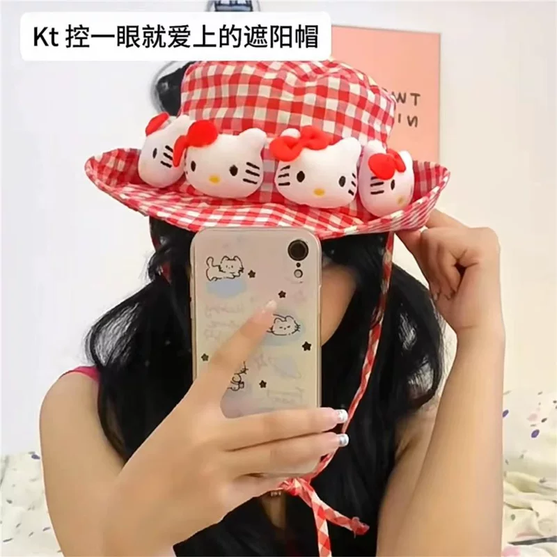 Hello Kitty, cute summer universal sun hat