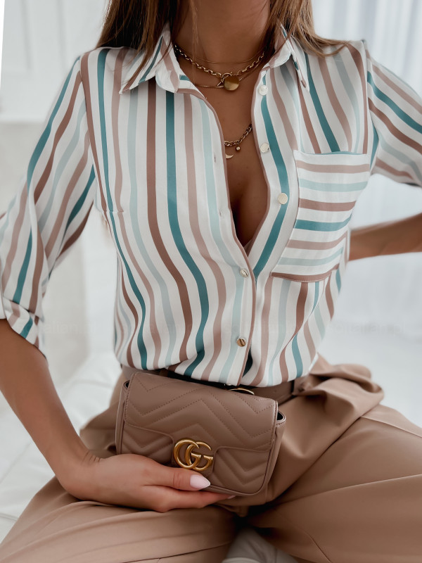 2022 tops transfronterizos de primavera y otoño de las mujeres europeas y americanas de comercio exterior independientes Amazon camisa de manga larga camisa estampada para mujeres