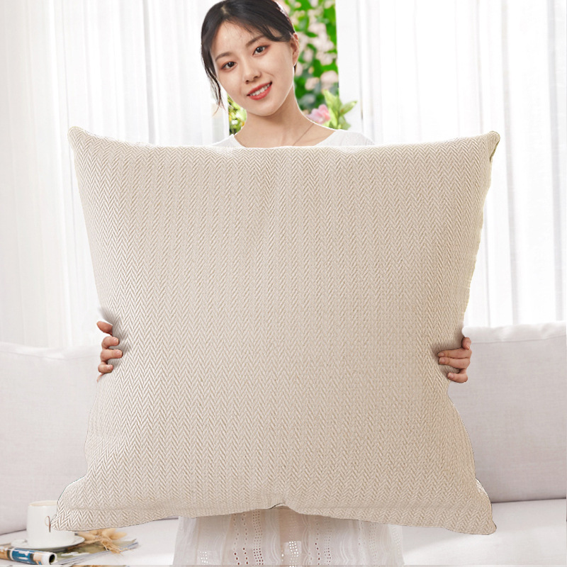 White Large Living Room Sofa Pillow Large Cushion Pillow Cover Bedside Back Pillow Large Pillow 60 x 60