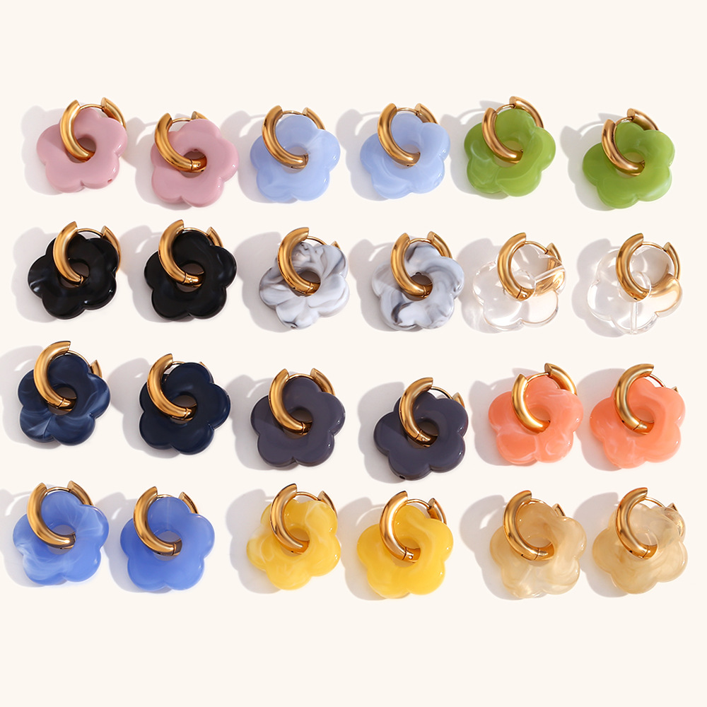 16g Weight 0.03µm-0.05µm Gold Plating Thickness PVD Coated Gold Plating Process 304 Stainless Steel Ear Needle Material 18K Real Gold Plated Plating Material Stone-Free Inlay Material Drop Earrings Classification 18K Gold Plating Color 1 Pair Quantity Holiday, Daily Occasion 304 Stainless Steel Material Flower Pattern Women's Gender Vacation Style Waterproof Non Tarnish, Plating Craft PVD Coated Real Gold Plated 18K Gold Flower Stainless Steel Vacation Waterproof Non Tarnish Drop Earrings 2