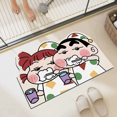 Mud Bathroom Mat, Water-Absorbent, Quick-Drying, Avtomobil döşəmə paspasları - toothbrush-xiaoxin-model-a-4060-wear-resistant-and-dirt-resistant-diatom-mud