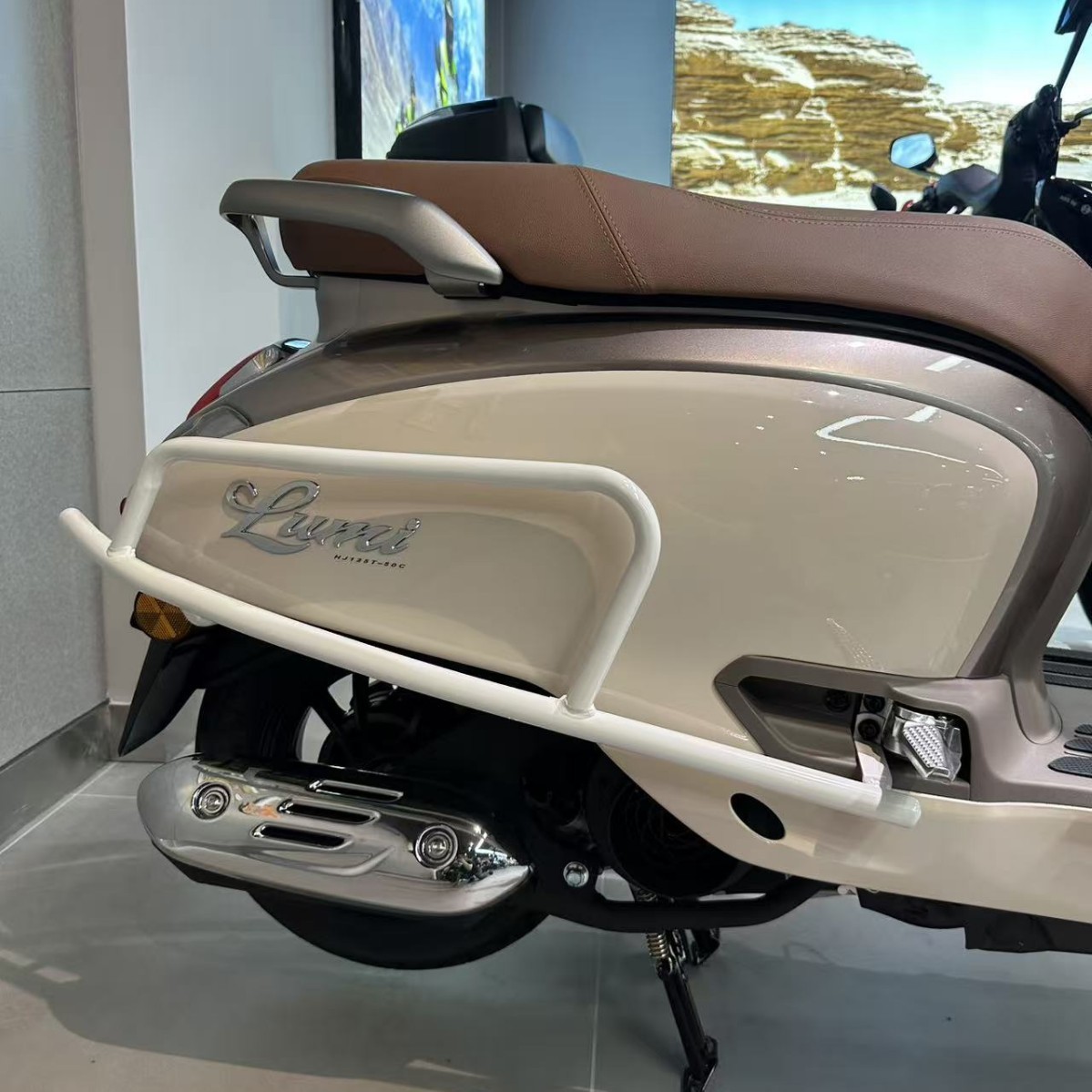 Suitable for Haojue Lumi125 Protective Bar Modification Accessories Hj125T-50A Anti-Fall Frame Front and Rear Bumper
