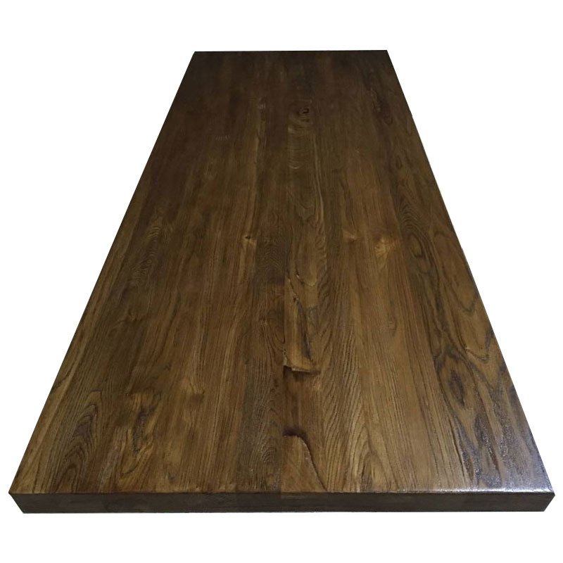 Old Elm Wood Board Solid Wood Board 2M Long Dining Table Raw Wood Tea Table Top Bay Window Bar Counter Office Desktop Factory