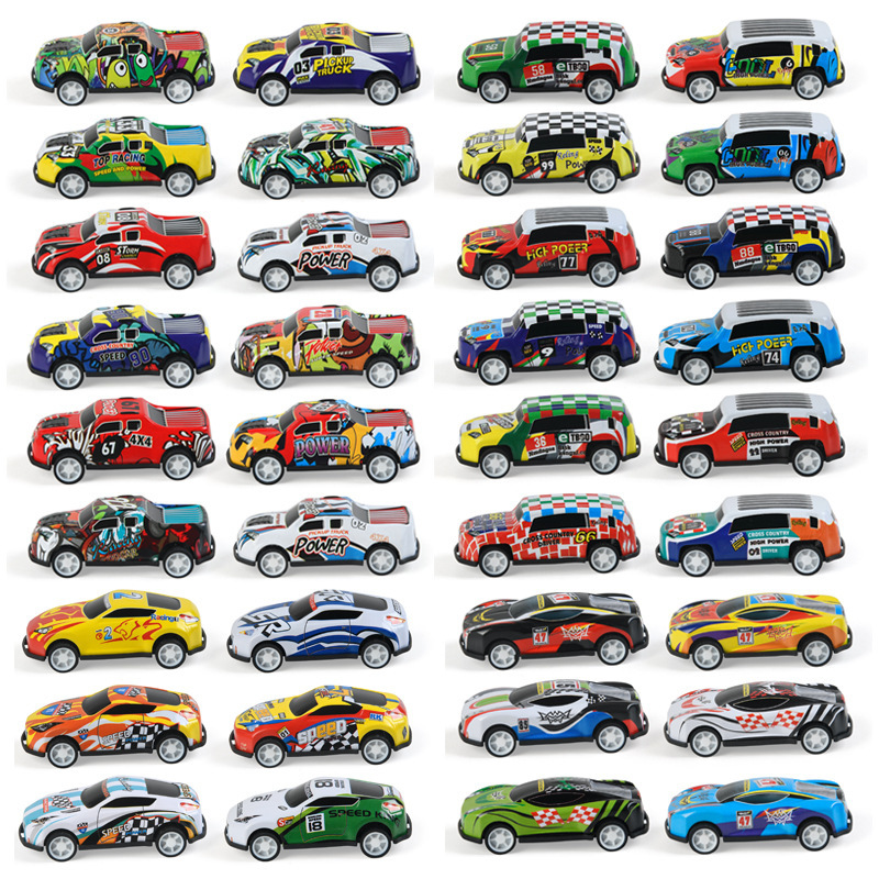 Alloy Car, Tinplate Airplane, Tinplate Car, Pull-Back Off-Road Car, Children's Toy Manufacturer Wholesale Simulation Model