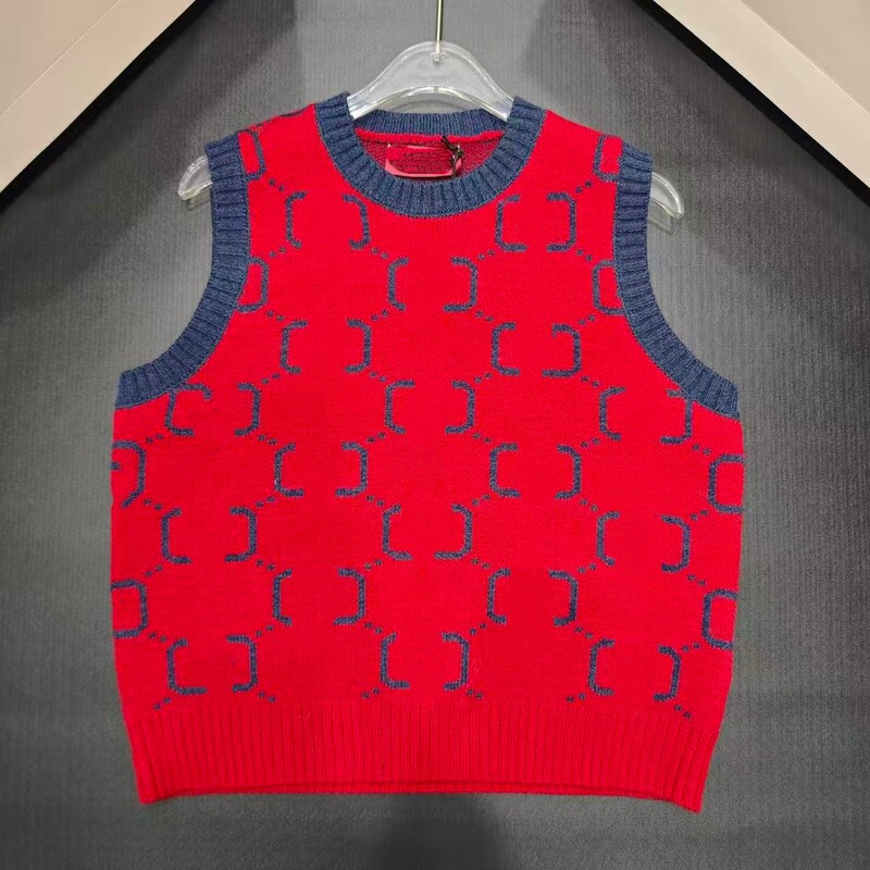 New Knit Vest 2026 Spring/Summer Letter Jacquard Stylish Versatile Camisole Fashion Sleeveless Top New Knit Vest 2026 Spring/Summer Letter Jacquard Stylish Versatile Camisole Fashion Sleeveless Top