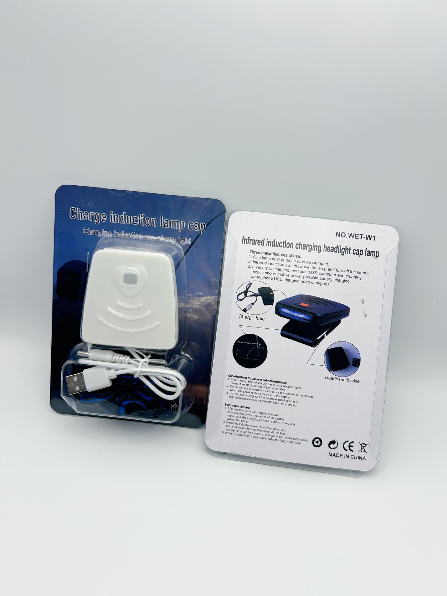 LED ultraligero especial para pesca nocturna al aire libre, luz de ala con sombrero, batería de larga duración, luz de pesca recargable USB, luz de sensor de clip