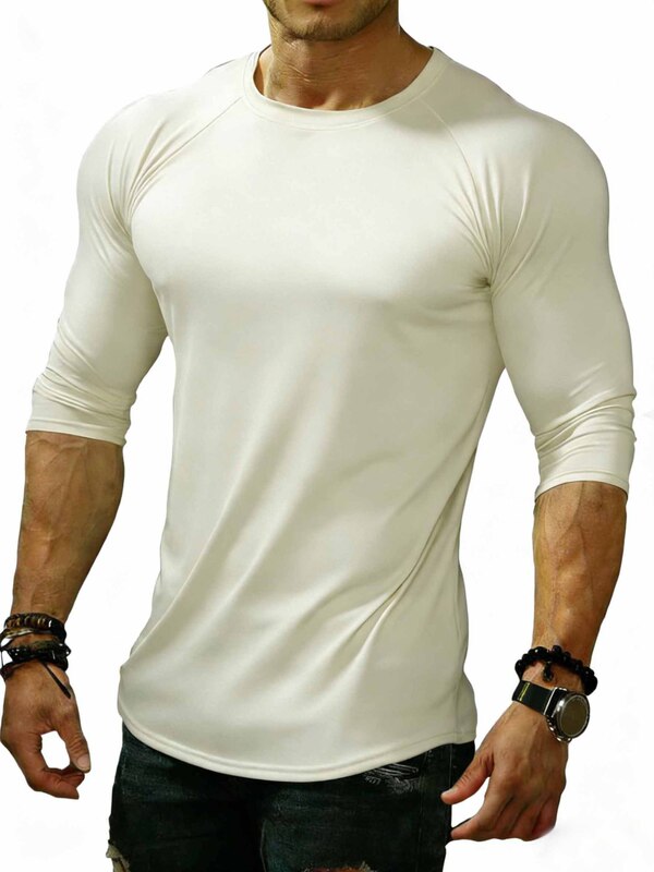 European Size Cross-Border Men's Compression Shirt: High-Elastic Quick-Dry Casual Long-Sleeve T-Shirt, Sports Fitness Top for Shaping European Size Cross-Border Men's Compression Shirt: High-Elastic Quick-Dry Casual Long-Sleeve T-Shirt, Sports Fitness Top for Shaping