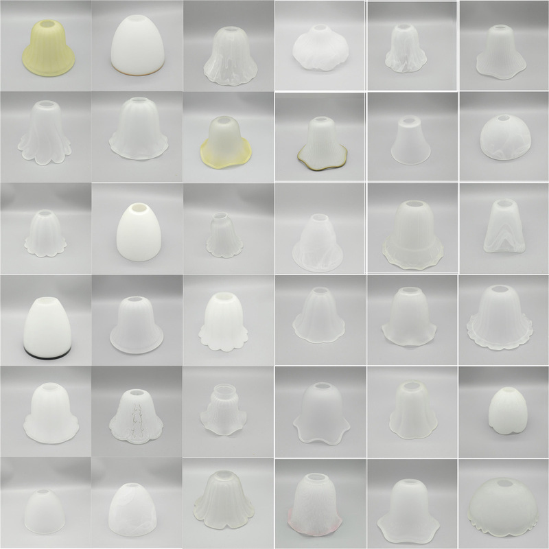 Frosted Glass Lampshade Screw Chandelier Wall Lamp Table Lampshade Accessories Ceiling Acid Washable Lampshade