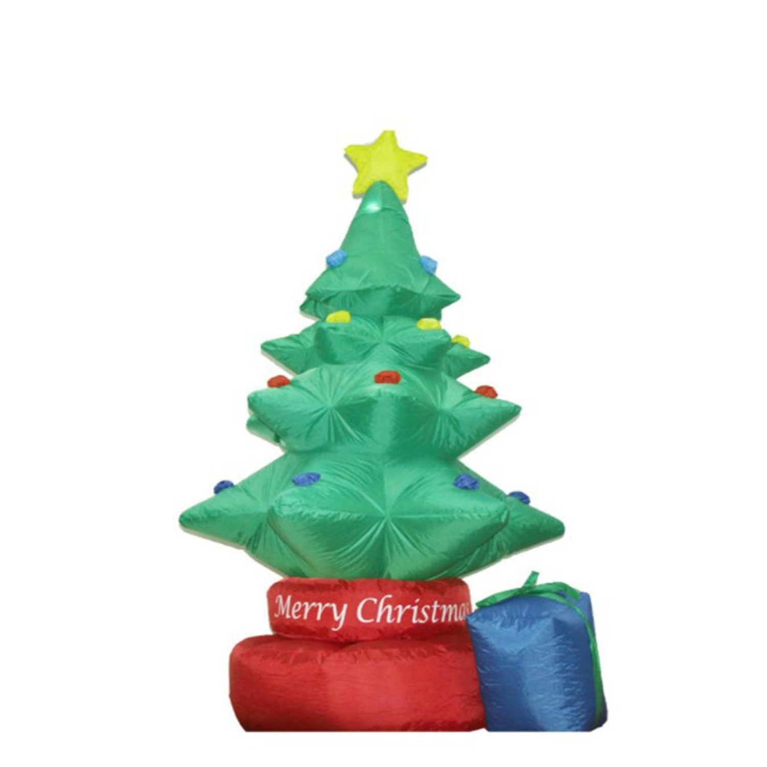 绿色充气仿真圣诞树 户外圣诞节充气摆件气模 含风机变压器