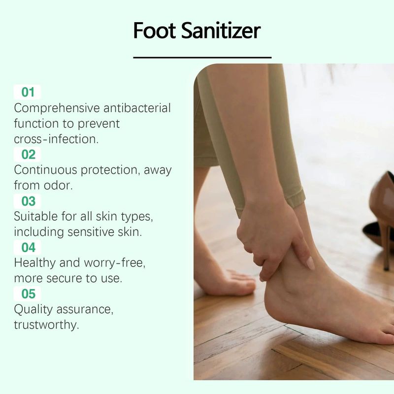 跨境专供ANTIMICROBIAL FOOT SANTIZER WITH外用滋润草本清凉养护|undefined