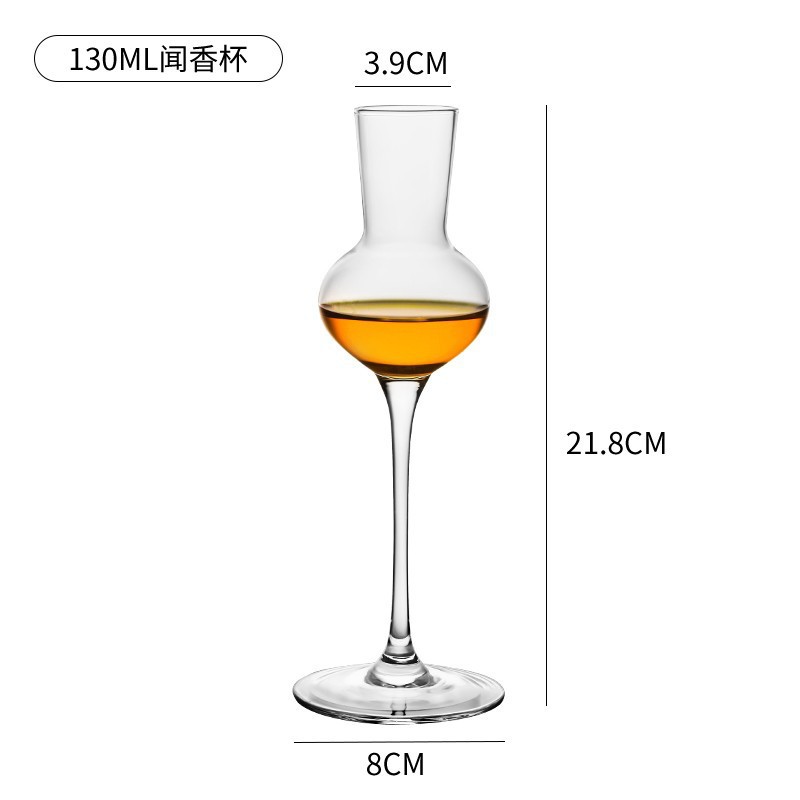 Taza de olor de vidrio internacional Taza de degustación de whisky Taza de prueba Taza de tulipán Taza de vino dulce Taza de bebida pura profesional ISO