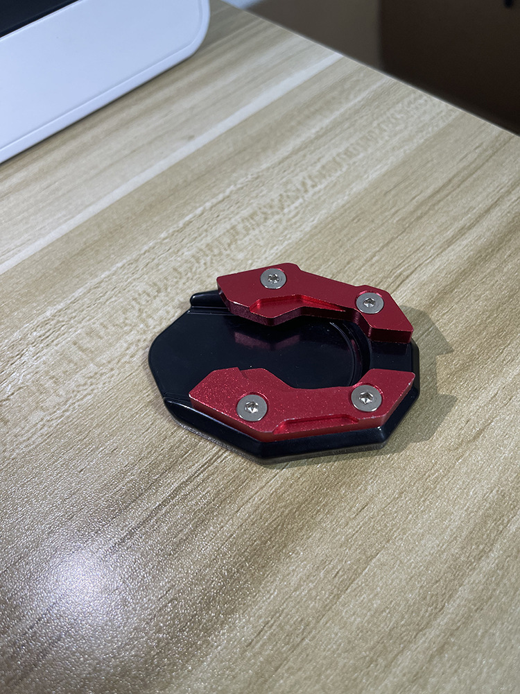 Aluminum Alloy Brace Set Electric Vehicle Foot Brace Pad Widened Skateboard Battery Pedal Motorcycle Widened Base Side Brace