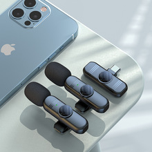 跨境无线领夹式麦克风S65新款私模 Vlog直播短视频录制抖音收音麦