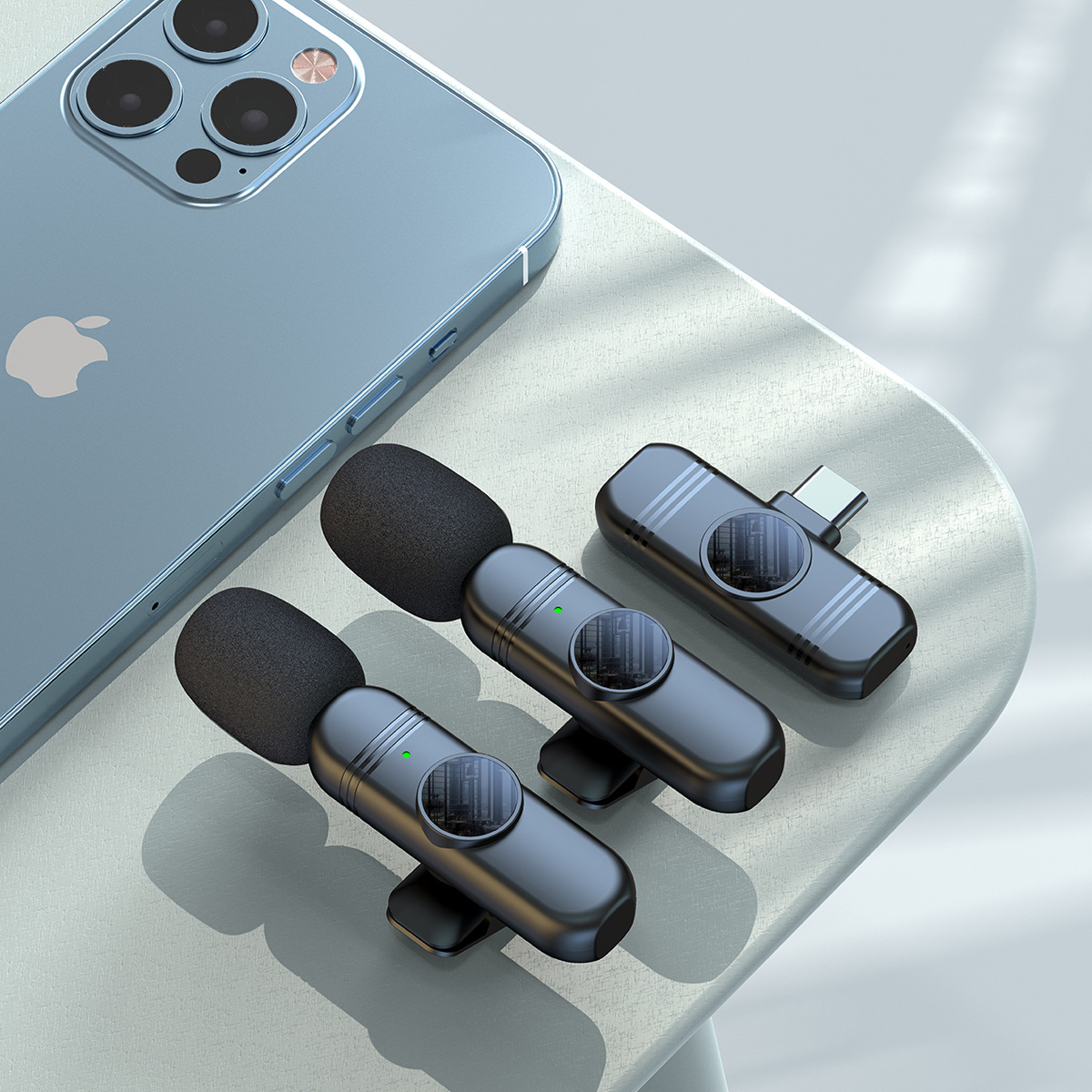 跨境无线领夹式麦克风S65新款私模 Vlog直播短视频录制抖音收音麦